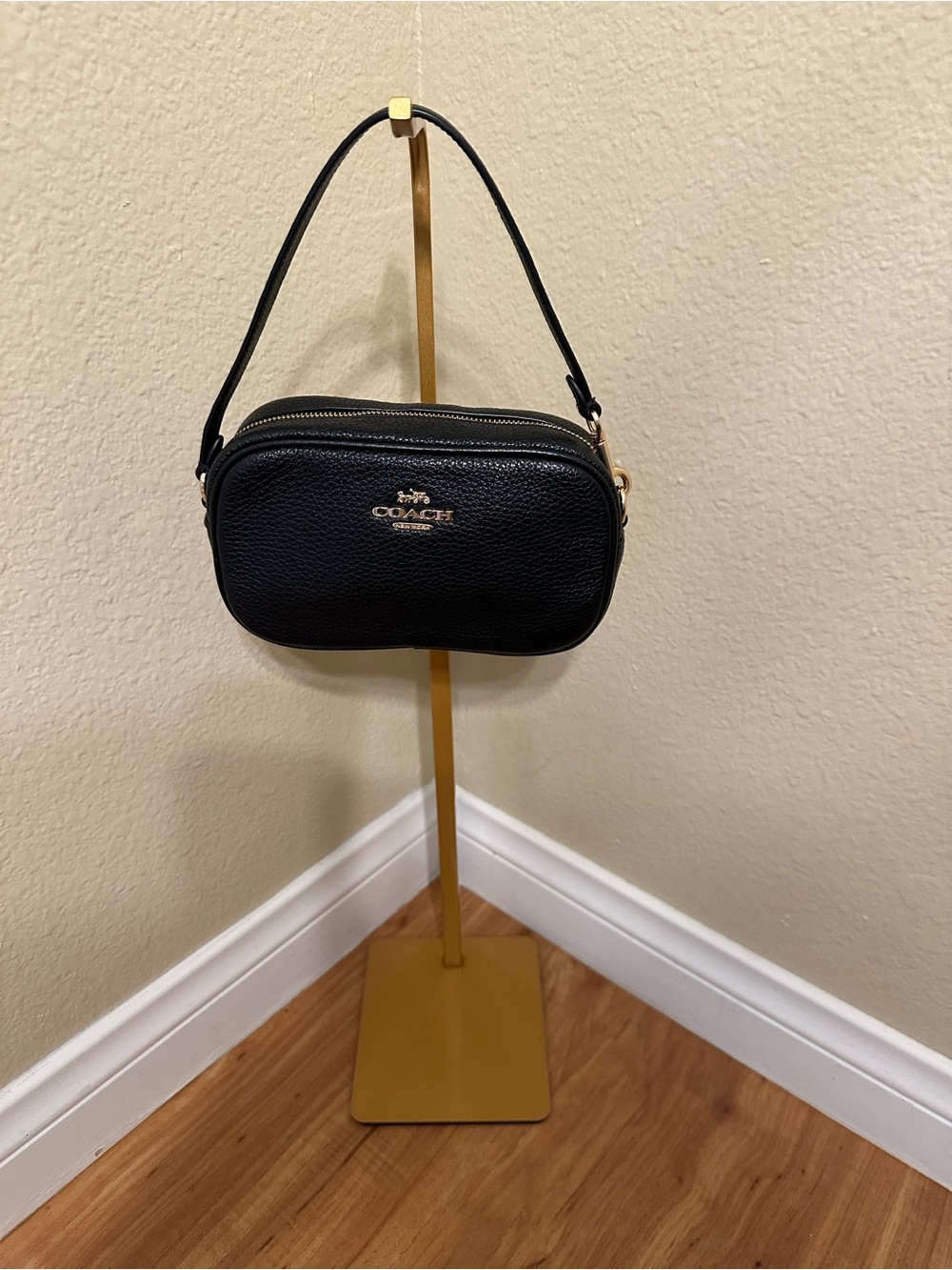 👑 Coach Jamie Pebble Leather Wristlet